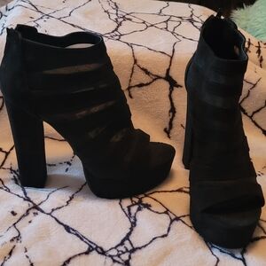 Charlotte Russe Elegant Black Platform Shoes